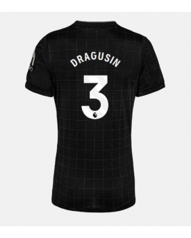 Tottenham Hotspur Radu Dragusin #3 Maglia Gara Trasferta Repliche 2025-26 Donna Maniche Corte